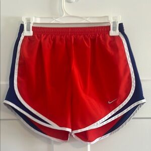 Nike Red and Blue Athletic Shorts Lightweight Design